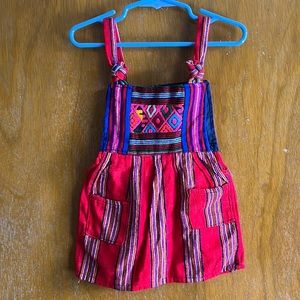 Guatemalan textile dress toddler